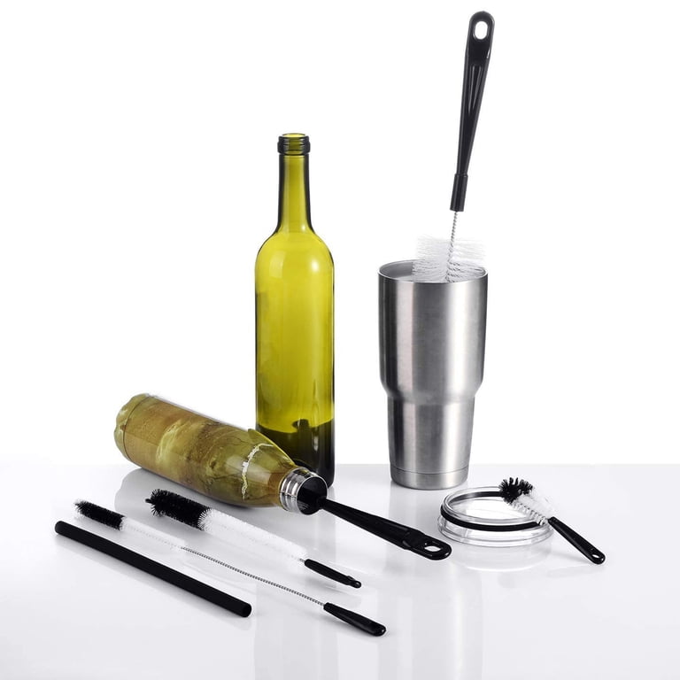 Tripumer 5-Piece Bottle Brush Cleaning Set, Black photo 3