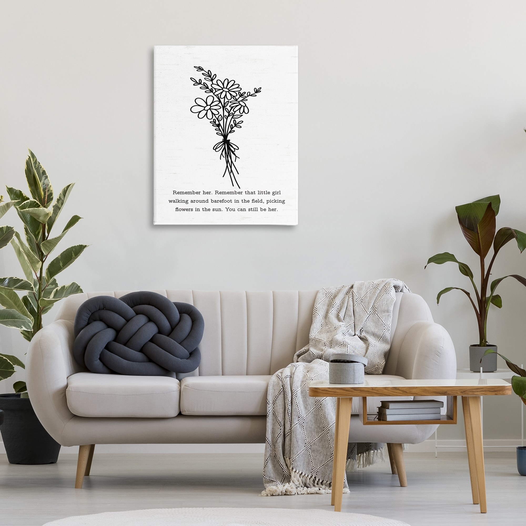 Stupell Industries You Can Still Be Her Plants & Flowers Painting Wrapped Canvas Art Print Wall Art, 30 x 40