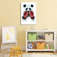 thumbnail image 5 of 2 piezas de lienzo de Panda de boxeo, pintura artística de pared, imagen impresa, decoración para el hogar y la Oficina, 5 of 5
