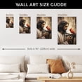 thumbnail image 7 of WFSposter Jesus Canvas Wall Art Jesus with Red Bird Bright Red Picture Print Christian God Poster Cardinal and Jesus Picture for Church Prayer Room, 7 of 7
