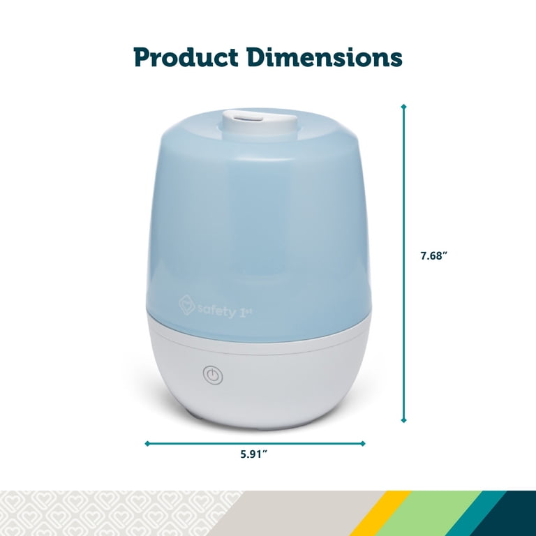 Safety 1st Everyday Compact Cool Mist Humidifier, Air Humidifier, Blue