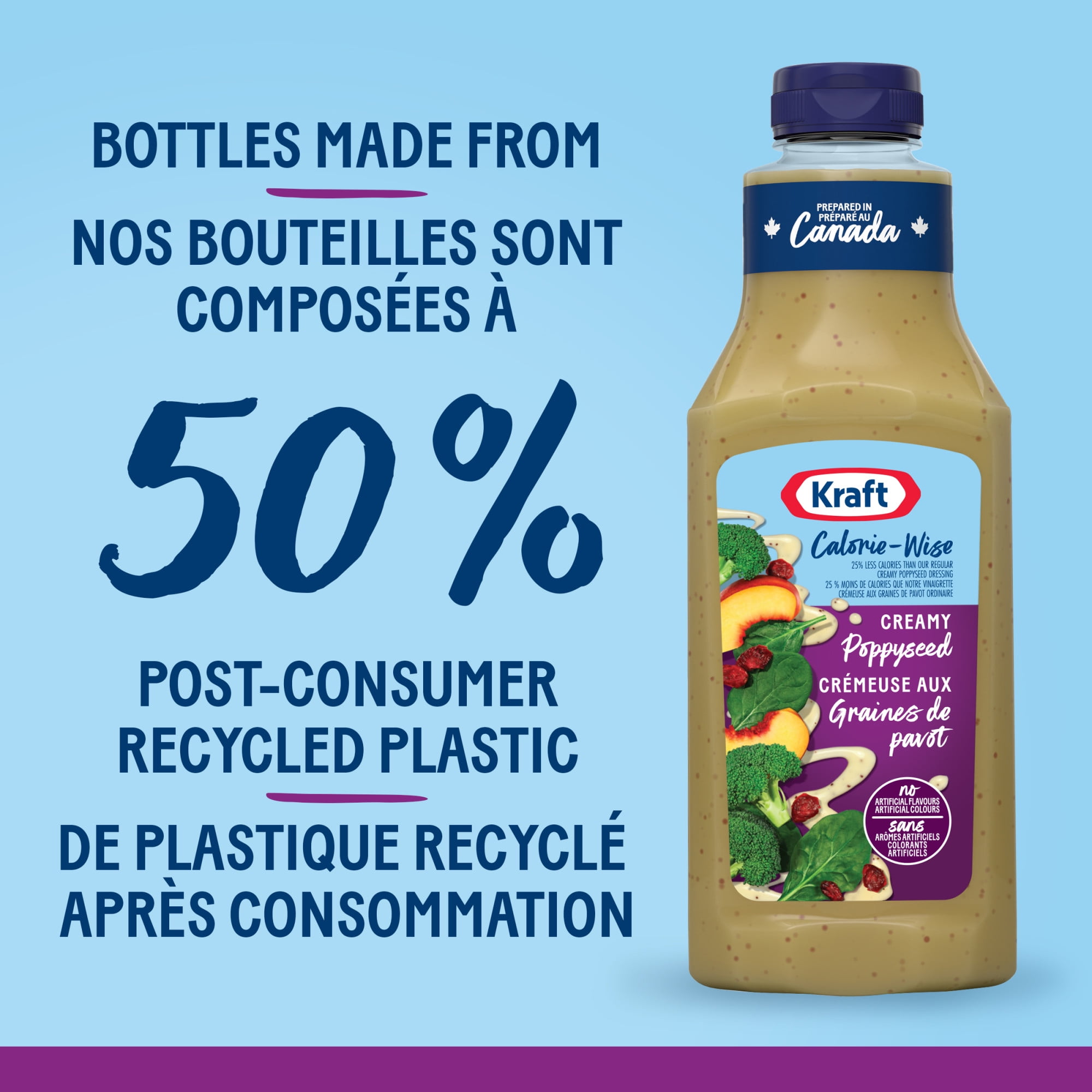 Vinaigrette Crémeuse Graines De Pavot Calorie-Wise, Bouteille
