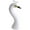 White, variant on Foam Bird Head Statue - Handmade Intricate Design, Decorative Accent, Ideal for Floral Arrangements, Home Displays