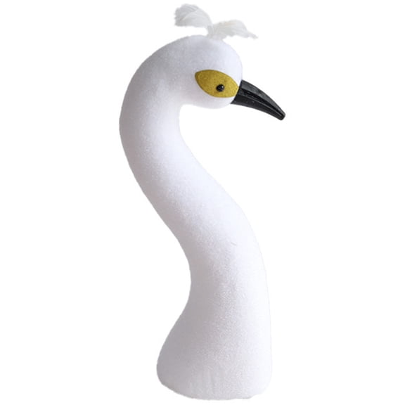 Foam Bird Head Statue - Handmade Intricate Design, Decorative Accent, Ideal for Floral Arrangements, Home Displays