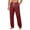 Red, variant on Plaid Pajama Pants for Mens Button Fly Sleep Pants Classic Style Lounge PJ Pants Drawstring Lightweight Soft Cotton Blend Homewear Yellow S
