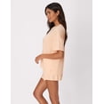 thumbnail image 3 of Hanes Comfywear Women's Pajama Set, Loungewear Top & Sleep Shorts Mellow Peach/Mellow Peach M, 3 of 8