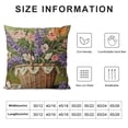 thumbnail image 5 of SHANXI Throw Pillow Covers Wooden Farmhouse Rustic Cottage Purple Brown Beige Velvet Comfortable Decorative 24x24in, 5 of 5