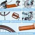 thumbnail image 5 of 24" Beach Cruisers for Women, Pipleo Bikes for Women with Rattan Basket, 7-Speed & Step-Through Frame, 5 of 8