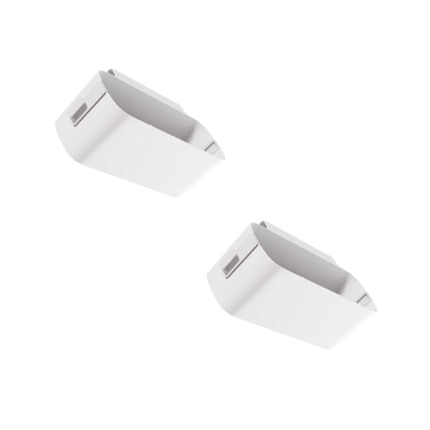 Billuyoard Organizador de cama colgante Premium, cesta de almacenamiento de plástico desmontable para ahorro de espacio, 2 piezas Almacenamiento y organización del hogar blanco