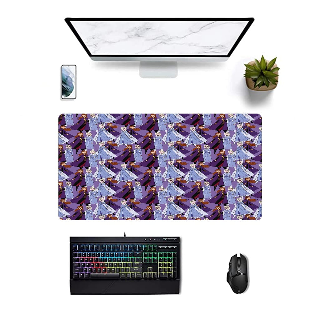 Elsa and Anna Large Gaming Mouse Pad,Frozen Extended Mouse Pad,NonSlip