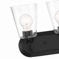 thumbnail image 2 of Designers Fountain Zane 3 Light Matte Black Bathroom Vanity Light Fixture, D241M-3B-MB, 2 of 2