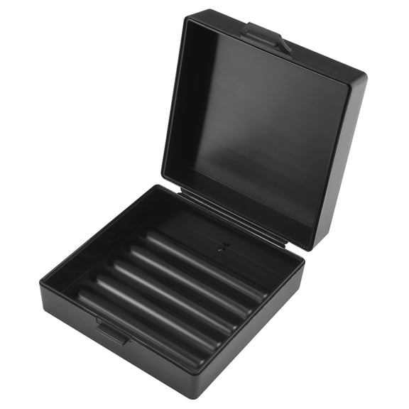 Square Soap Dishes Holder for Shower Travel Soap Container with Lid Lightweight Waterproof Soap Box for Soap Bar for Traveling Toiletry Gym Bathroom (Black)