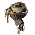 thumbnail image 4 of Duoif Womens Winter Scarves, Women's Warm Solid Color Knitted Shawl Scarf for Women Brown, 4 of 4
