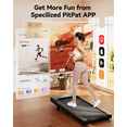 thumbnail image 6 of SSPHPPLIE Walking Pad 300lb, 6% Incline Under Desk Treadmill with Remote Control 2 in 1 Portable Walking Pad Treadmill for Home/Office(Black), 6 of 9