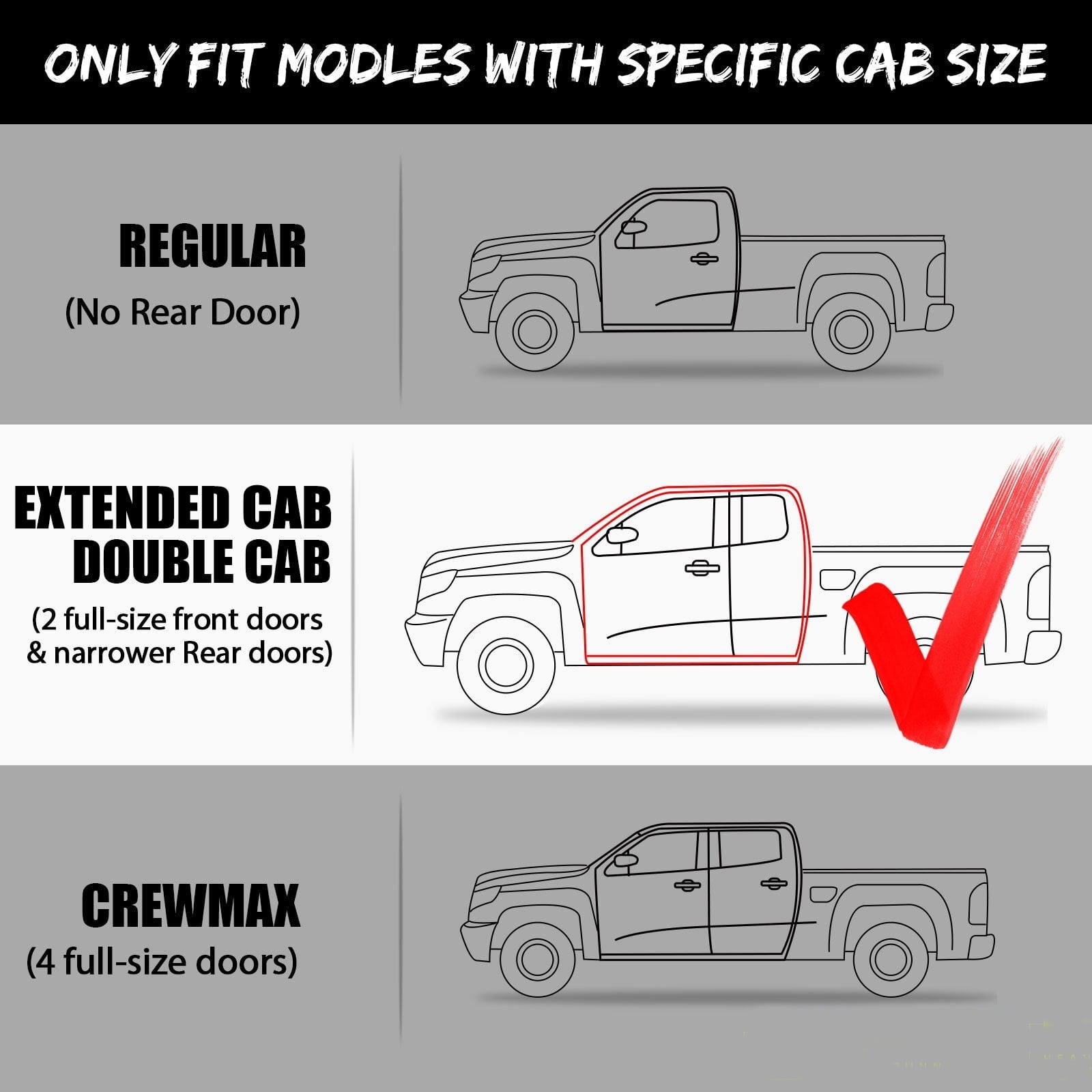 Vijay Running Boards Compatible with 2019-2020-2021-2022-2023-2024-2025-2026 Chevrolet Silverado 2500HD/3500HD Extended Cab A Pair Bolt-on Side Steps Rails Steel Nerf Bars