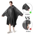 thumbnail image 3 of Poncho de Pluie pour Femme Unisexe Cape de Pluie Imperméable Manteau de Pluie de Festival Poncho de Pluie Réutilisable Randonnée Cyclisme Plein Air Manteau de Pluie Polyvalent avec Capuche, 3 of 5