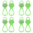 thumbnail image 1 of 5 Dientes Garras para Hielo Y Nieve Zapato Antideslizante Ajustable Picos () Verde, 1 of 9
