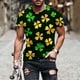 thumbnail image 1 of Tops para hombre, blusas y camisas de manga corta con cuello redondo para hombre, jersey informal con cuello redondo estampado para hombre, pantalones cortos deportivos para fitness, blusa de poliéste, 1 of 5