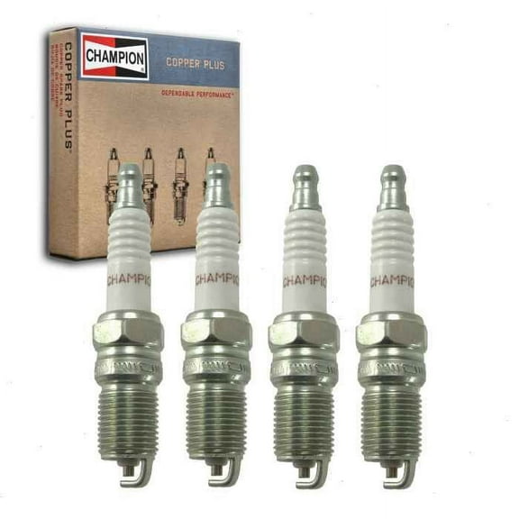 4 pc Champion Copper Plus Spark Plugs compatible with Ford Focus 2.0L 2.3L L4 2003-2011