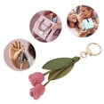 thumbnail image 3 of Unique Bargains 1 Pc Handbag Charm Flower Leaf Bag Charm Rose Red, 3 of 3