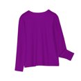 thumbnail image 6 of OGLCCG Girls Long Sleeve Tees Girls' Soft T-Shirts Solid Color Loose Fit Kids Basic Crewneck Top for Teen Youth Girls Size 3-14 Years, 6 of 6
