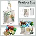 thumbnail image 3 of Boho Chic Symmetrical Tribal Washable Tote - Large Capacity Reusable Grocery Bag, 3 of 6