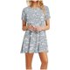 thumbnail image 1 of Vestidos de Verano de Mujer Cuello Redondo Manga Corta Impreso, Ligero Y Cómodo Vestidos Casuales para Mujeres, 1 of 5
