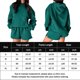 thumbnail image 2 of Traje Deportivo Trajes de 2 piezas para mujer Conjunto de 2 piezas de color sólido Conjunto suelto Ropa de exterior para mujer Cgtredaw L Verde para Mujer, 2 of 9
