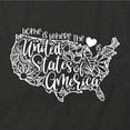 thumbnail image 2 of Home Is Where The Heart Is - United States T-Shirt | White Tee Gift, 2 of 5