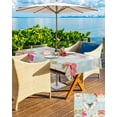 thumbnail image 5 of nqOlkjepod Spring Colorful Butterfly Outdoor Tablecloth with Umbrella Hole & Zipper, Farmhouse Botanical Floral Rectangle Table Cover 52x70 Inch, Dining Waterproof Table Cloth Protector for Patio, 5 of 7