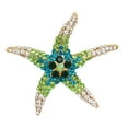 thumbnail image 2 of Hyasfey Cute Colorful Rhinestone Starfish Brooch Elegant Clothing Accessories Men Women Bag Hat Business Suit Lapel Pin Fashion Jewelry Gift, 2 of 8