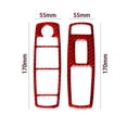 thumbnail image 3 of Real Bright Soft Car Interior Carbon Fiber Sticker DecorationFor RAM 1500 4-Door Red Carbon Fiber Front Door Control CoverAuto Car Protection Interior Accessories, 3 of 8