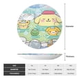 thumbnail image 4 of Lsque Sanrio Pattern Ceramic Decorative Plate Decorative Plates with Display Stand Personalized Porcelain Plate Ceramic Ornaments for Wall Hanging Decoration-6in, 4 of 6