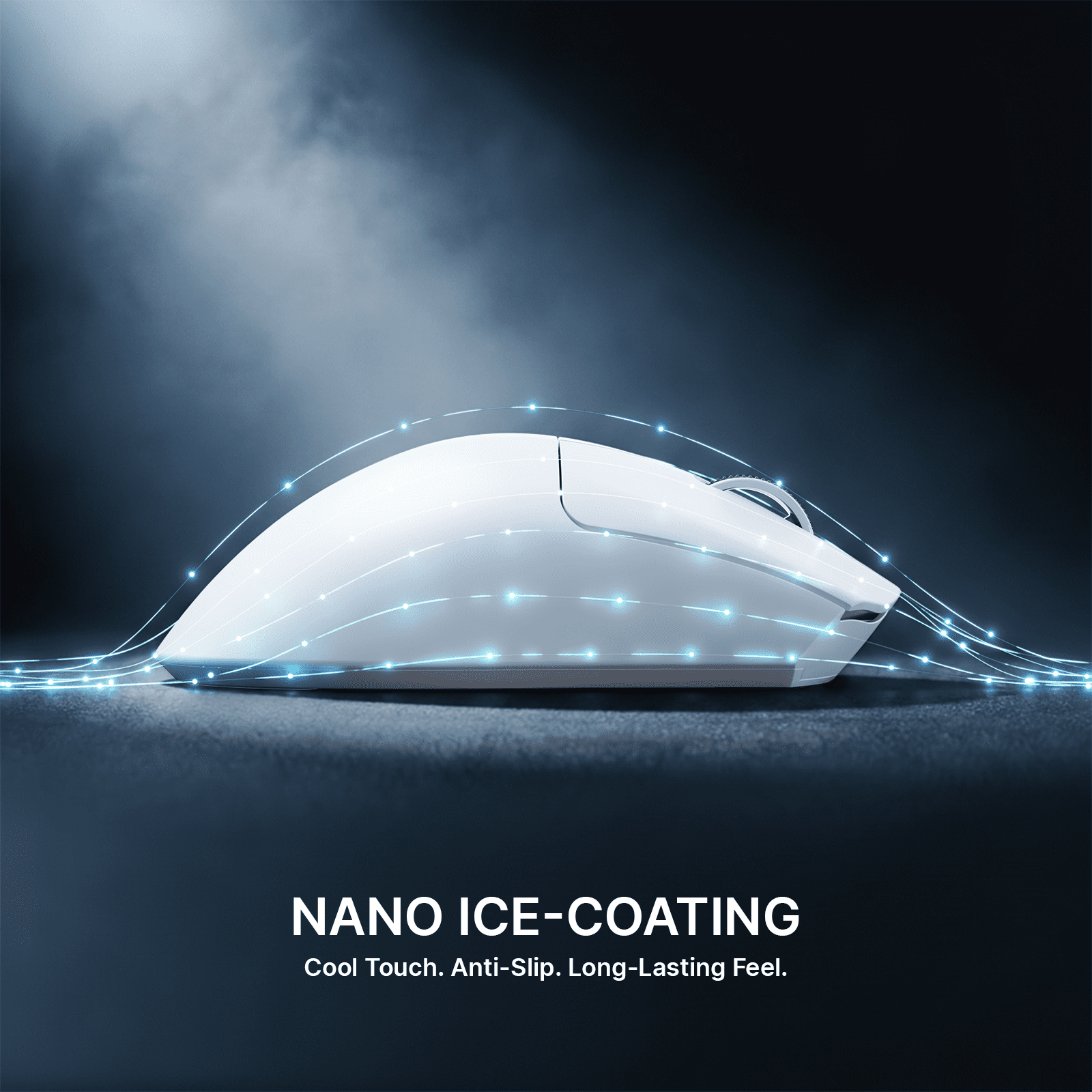 ATTACK SHARK V8 Wireless Gaming Mouse, Tri-Mode 2.4G/USB-C Wired/Bluetooth, PAW3950MAX Sensor, 42000 DPI, Dual 8000Hz Polling Rate, 59g Lightweight Design, PC/Mac Compatible, White