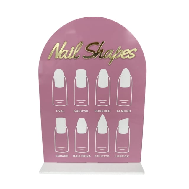 Nail Art Display Board,Acrylic Nail Art Display Board Professional,Nail Art Display Stand Display Rack Supplies,Display Stand Manicure Remind display sign,Manicure Showing Board Nail Style B