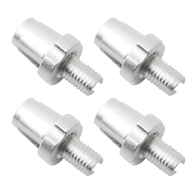 Lot de 4 Boulons de Réglage M7 pour Vélo Accessoires en Alliage d'Aluminium Régulateur de Levier de Frein Visée Câble Pliable Vélo Cyclisme Pièce Argent