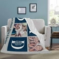 thumbnail image 4 of Custom Blanket with Photos Text，Customized Blanket Image Throw, Personalized Photo Blankets for Men Women Wife Husband Son Daughter Friend Birthday Christmas Day Wedding Memorial Gift Blankets, 4 of 5