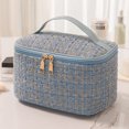 thumbnail image 4 of Almacenamiento Cosméticos Lavado Plegable A Cuadros Mujeres Impermeable Gran Capacidad, 4 of 7