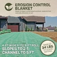 thumbnail image 3 of DeWitt Single Net Excelsior Blanket Erosion Control Mat, Green, 4 x 112.5 Feet, 3 of 5