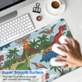 thumbnail image 4 of Long Mouse Pads for Desk,LightColor Dinosaurs Volcanoes Pattern Desk Mats on Top Of Desks, Desk Mouse Pad Extra Large with 3mm Non-Slip Base and Stitched Edge for Gaming,Office,Work,Home 31.5"x11.8", 4 of 6