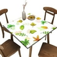 thumbnail image 1 of Elastic Edge Fitted Table Cover Square, Leaf Pattern Printed on Wrinkle Resistant Polyester Table Cover, for Indoor Holiday Family Banquet and Outdoor Patio Use, Fit for 42" x 42"Square Table, 1 of 1