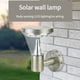 thumbnail image 4 of Luz De Pared De Inducción De Cuerpo Humano De Acero Inoxidable Con Luz Solar Luz De Calle De Jardín Al Aire Libre Noticed HA016007-00, 4 of 5