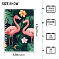 thumbnail image 2 of FORMRS 1-Subject Spiral Notebook 8" x 5" College Ruled 60 Refillable Sheet A5 Hard Cover, 2 Pack, Flamingo Leaves Pattern, 2 of 7