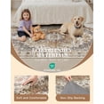 thumbnail image 2 of 2'x6' Runner Rug for Hallway Floor, Yamaziot Rug Carpet Runner with Rubber Backing, Washable Non Slip Rug Runner Vintage Mat for Bedroom, Laundry, Taupe, 2 of 5