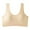 Beige1, variant on Plebaso Womens Cotton Sports Bras Soft Padded Workout Bras Wireless Breathable Bralettes Everyday Wear