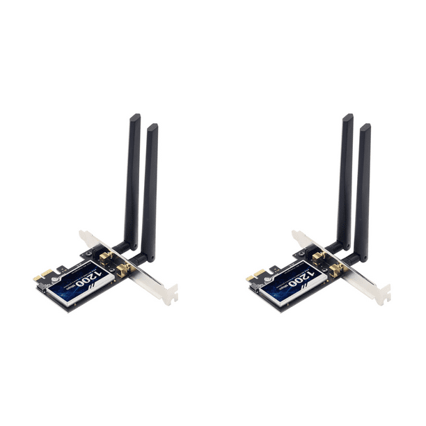 Tarjeta de red inalámbrica de doble banda 802 11ac para Microsoft Windows 7/8/10/11 Linux 2PCS