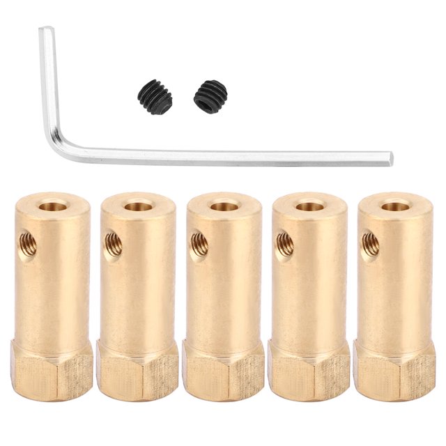 Acoplamiento del eje del motor, 5 piezas, 30 mm de longitud, conector del motor, acoplamiento hexagonal, calidad superior