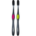 thumbnail image 2 of Colgate 360 Charcoal Infused Toothbrush, Floss-Tip Bristles, Soft (Colors Vary) - Pack of 2, 2 of 6