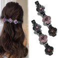 thumbnail image 1 of Newnewlooks - Pinzas para el pelo trenzadas con piedras de cristal brillantes, pinzas para el pelo trenzadas con piedras de cristal brillantes para mujeres y niñas, para peinar el cabello grueso y fin, 1 of 7