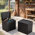 thumbnail image 2 of Homall 2PCS 31 Gallon Outdoor Deck Box In Resin with Seat, 2 of 7